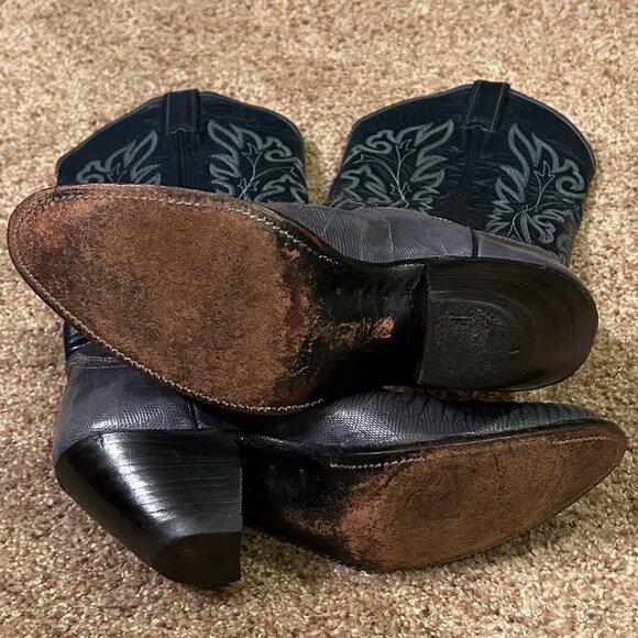 Vintage Justin Cowboy Boots Women's Size 8 - Picture 7 of 8